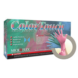 Microflex Colortouch Latex Gloves