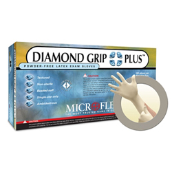 Microflex Diamond Grip Plus Latex Gloves