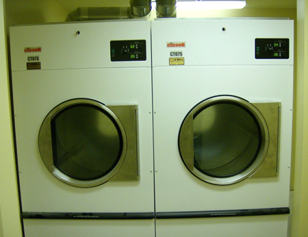 Commercial dryers used to dry latex gloves