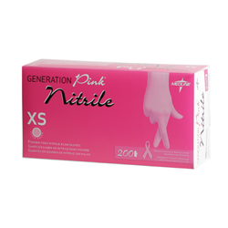 Medline Generation Pink Nitrile Gloves