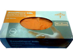 Medline Sensicare Silk Nitrile Exam Glove